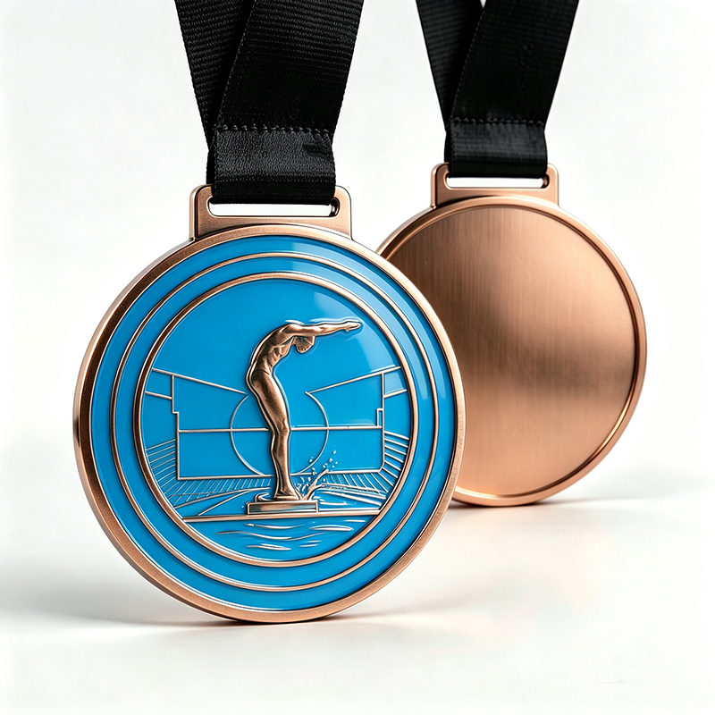 Custom Free Design Metal Enamel Medals Fencing Sport Medal
