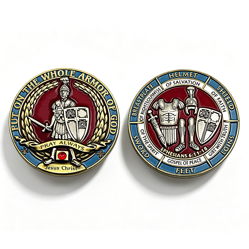 Custom Zinc Alloy Challenge Coin,Soft Enamel & Antique Plating 3D Embossed Coin