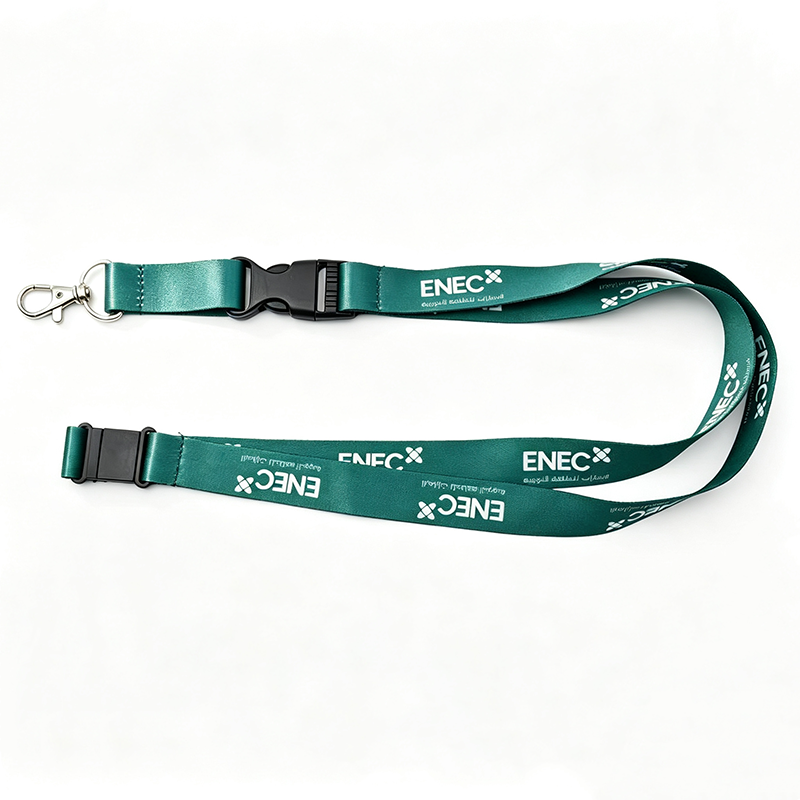 Custom Sublimation Polyester Lanyard With Short Detachable Strap