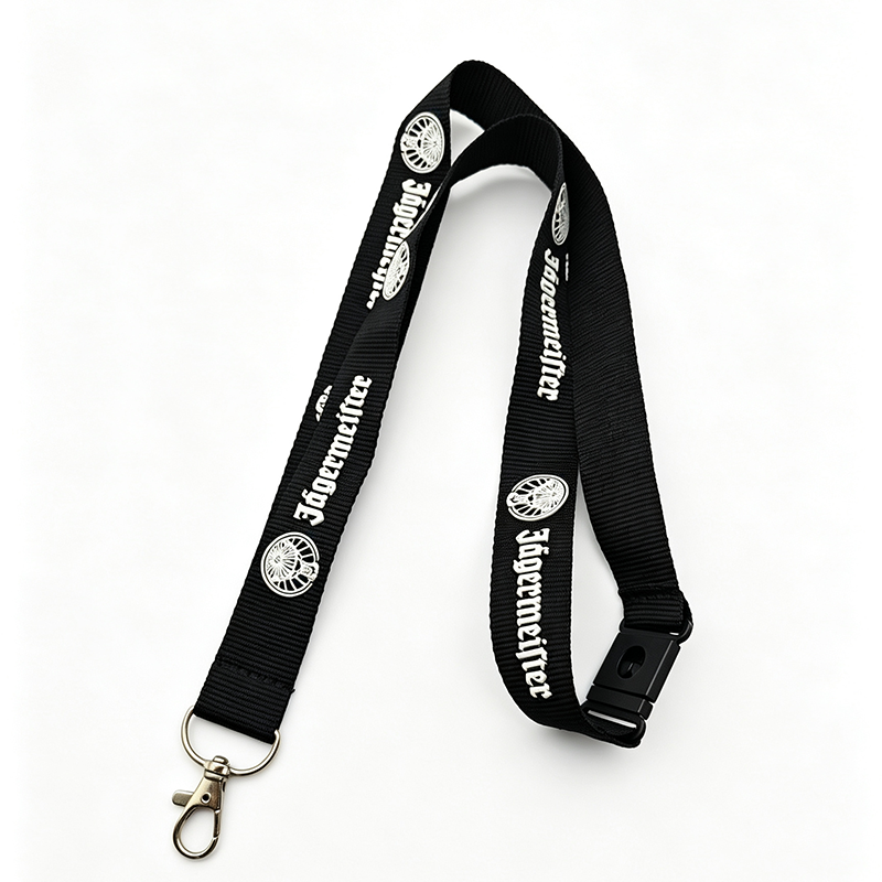 Custom Embossed 3D Logo Plain Polyester Lanyard
