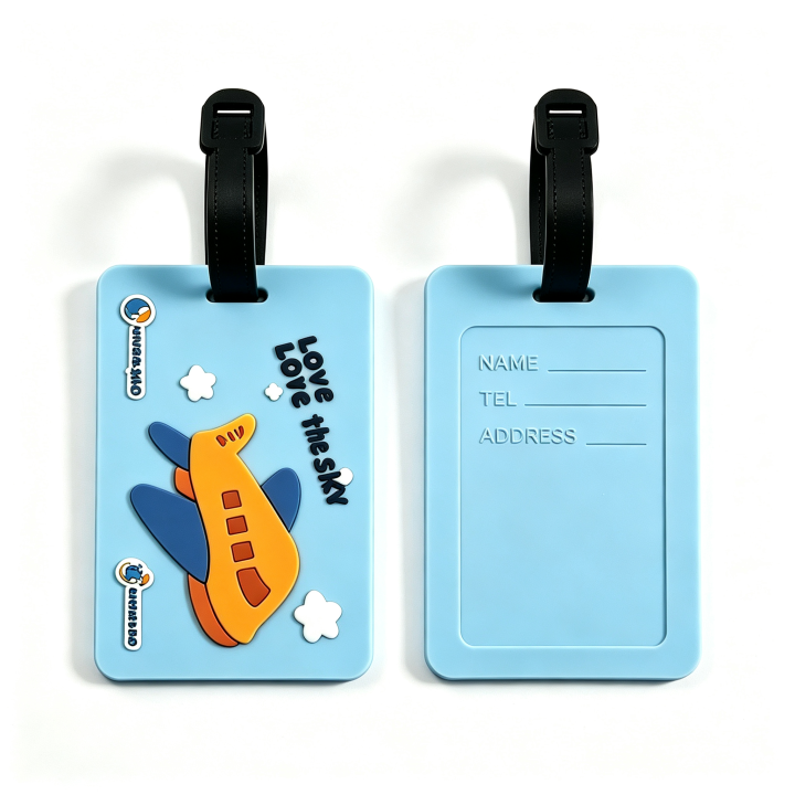 Customized PVC luggage tags, suitable for promotional gifts and customized PVC luggage tags for events