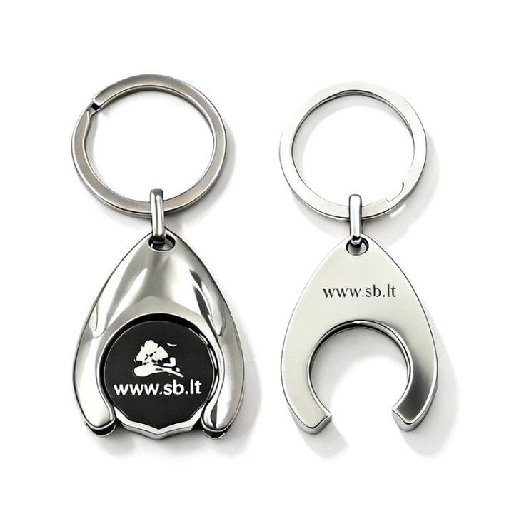Custom Logo Soft Enamel Wishbone Holder Keychain