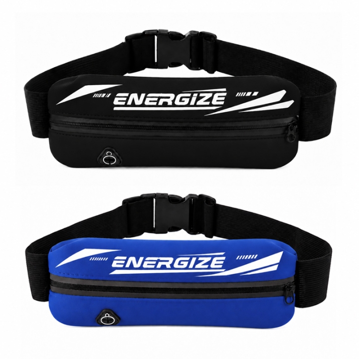 Custom Logo Lightweight Running Waist Belt Bag with Zipper Pocket