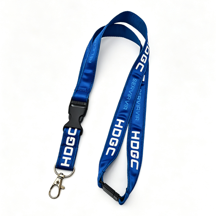 Custom Stitched Reflective Lanyards-Durable Polyester Construction